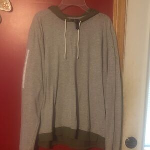 Adidas Gray and Olive Hoodie